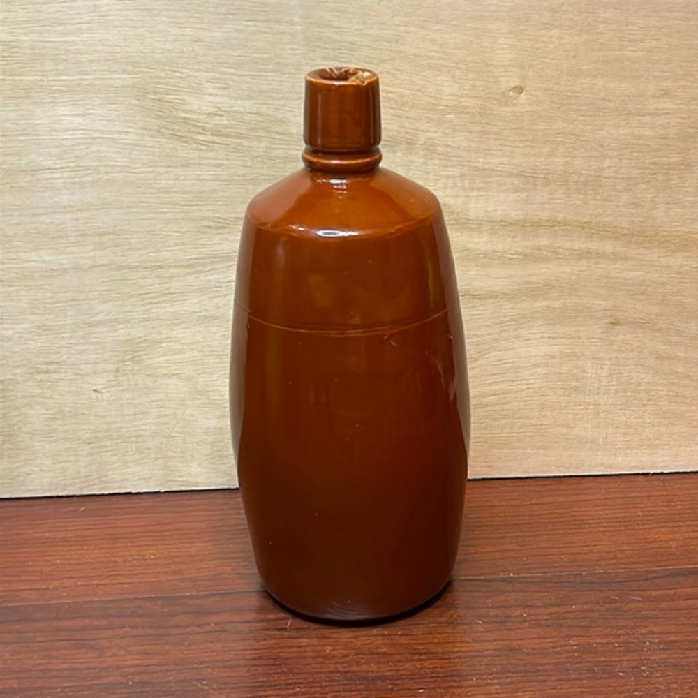 Portugal Art Pottery Red Ceramic‎ Wine Bottle Vase Lancer Decorative Home Accent